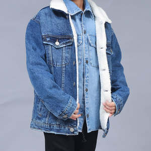 เสื้อแจ็คเก็ตยีนส์เด็กสำหรับฤดูหนาว  คอปกขนสัตว์  ใส่ได้ทุกวัน  แบบขาดๆ  สไตล์วินเทจ  แขนยาว  คลาสสิก - Product Image 2
