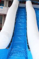 Parcours aquatique gonflable extérieur avec toboggan, piste de course, château gonflable décoratif, petite machine distributrice, pour événements de carnaval