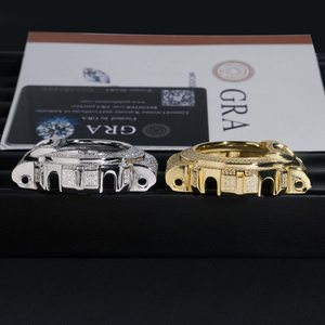 Montre personnalisée style DW6900, boîtier en métal serti de pierres, design de montre de luxe, montre compatible DW6900 personnalisée - Product Image 3