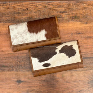 กระเป๋าคลัทช์หนังวัวแท้ดีไซน์หรูหรา2025กระเป๋าสตางค์ผมหรูหรามีช่องใส่บัตรเครดิตของขวัญสำหรับผู้หญิง - Product Image 4