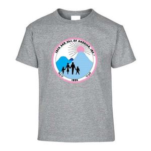 Camiseta Gris de Manga Corta con Cuello Redondo para Niños Pequeños, Informal, para el Día a Día, para la Escuela, Ropa Cómoda para el Uso Diario - Product Image 1