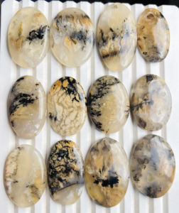 Prix de gros Cabochon d'agate naturelle Dendrite Tigre Qualité AAA, Pierre précieuse en vrac d'agate Dendrite pour la fabrication de bijoux, Améthyste - Product Image 4