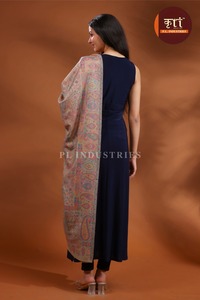 Chal de cachemira con estampado floral de Paisley, transpirable, agradable al tacto y cálido, para uso diario de mujer. - Product Image 3