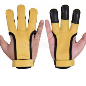 Nouveaux gants de tir à l'arc en stock, dotés d'une finition en cuir souple et de gants de tir à l'arc durables pour des performances précises - Product Image 2
