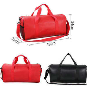 Sac de sport Oxford uni, sac de voyage portable, sac messager à bandoulière, noir, rouge - Product Image 2