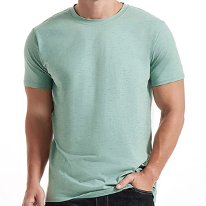 บริการ OEM เสื้อยืดโอเวอร์ไซส์สีพื้นแบบเรียบง่ายสำหรับผู้ชาย พร้อมโลโก้สั่งทำ และเสื้อยืดแห้งเร็ว - Product Image 3