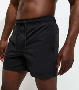 Shorts Cargo Décontractés d'Été pour Hommes en Coton Tricoté Uni, Coupe Ample, Respirants, Mi-Longs avec Cordon de Serrage - Product Image 2