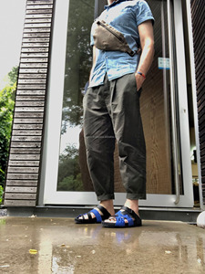 Riñonera De Lona Encerada Sling Bag Pecho Día Con Correa De Hombro De Cuero - Product Image 3