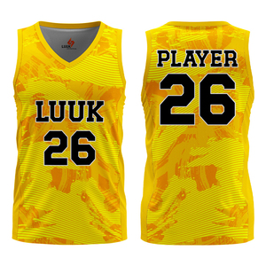 Camiseta de Baloncesto Personalizada con Cuello en V, Nombre y Número del Jugador, y Colores Combinados para Equipos de Liga - Product Image 3