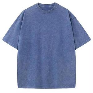 Custom Logo Vintage Acid Washed T Shirt Men Distressed Heavyweight Cotton Blank Oversized <b>Tshirt</b> 100% Cotton for Men's T-shirt - Product Image 3