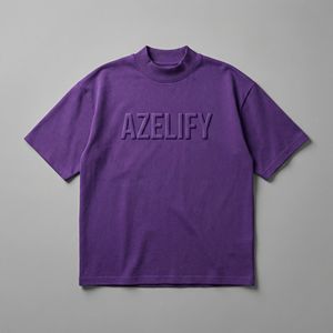 T-shirts pour hommes surdimensionnés de haute qualité en gros par Aznoix Industry, 100% coton, coupe ample. - Product Image 1