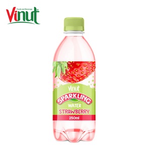 Agua con Gas de Fresa en Botella de 250 ml, Fabricante de Bebidas de Marca Privada OEM ODM - Product Image 1