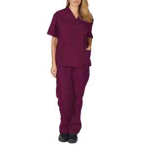 Tenue Médicale / Ensemble Blouse et Pantalon d'Infirmière / Uniforme Hospitalier Respirant et à Séchage Rapide pour Médecins, Tailles Fortes, avec Service OEM - Product Image 3