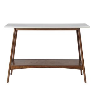 Table console en fer de style moderne du milieu du siècle, plateau en métal, étagère de rangement ouverte, meubles pour salon, appartement, hôtel - Product Image 5