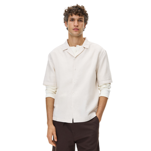 Camisa de Lino de Primera Calidad, Corte Holgado, Estilo Casual, para Vacaciones, con Botones, Transpirable, Ligera y Cómoda - Product Image 2