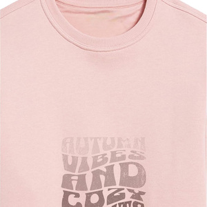 Suéter de Cuello Redondo con Estampado de Otoño y Noches Cálidas, Corte Regular, 100% Algodón Tejido, Unisex, Informal, Transpirable, para Otoño - Product Image 4