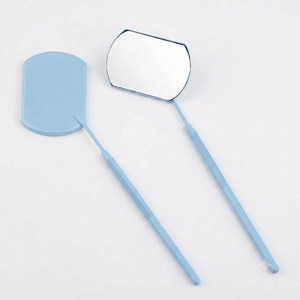 Handheld Plastic Frame Lighted 3X Magnification <b>Foldable</b> Double Sided Multi Shapes Chrome Finish Desktop Style Makeup Inspection - Product Image 1