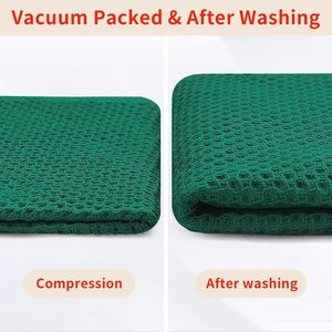Set di 6 Panni da Cucina Ultra Morbidi in Cotone 100% a Nido d'Ape, Asciugatura Rapida, 30x30 cm, Verde Scuro, Assorbenti per Pulizia - Product Image 4