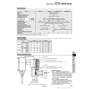 Vanne de contrôle XLS-16-5G SMC Pneumatics Vanne d'angle à vide élevé - Product Image 3