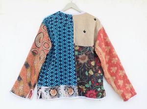 Veste Kantha vintage pour femmes Veste en patchwork Veste unique pour femmes - Product Image 4