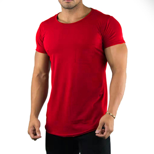 เสื้อยืดออกกำลังกายผู้ชายแบบรัดรูป น้ำหนักเบา สไตล์พื้นฐาน สำหรับฟิตเนสและกีฬา ผลิตจากผ้าสแปนเด็กซ์/โพลีเอสเตอร์ ระบายอากาศได้ดี ไร้ตะเข็บ ส่งตรงจากโรงงาน - Product Image 5