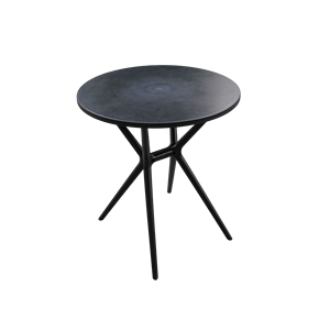 Thien My Plastic Crossed Leg <b>Round</b> Farmhouse Bistro <b>Table</b> MN02 | Durable Waterproof Outdoor Plastic Cafe <b>Table</b> with Metal Frame - Product Image 1