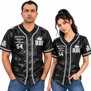 Maillot de baseball pour homme adulte, imprimé numérique, en tissu similicuir, antibactérien, séchage rapide, respirant, grande taille, anti-UV, entièrement imprimé sur le devant - Product Image 6