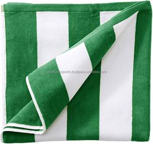 Serviettes Premium OEM Cabana Stripe 400 GSM 70x150cm Légères Séchage Rapide Plage Hôtel Fournisseur France - Product Image 2