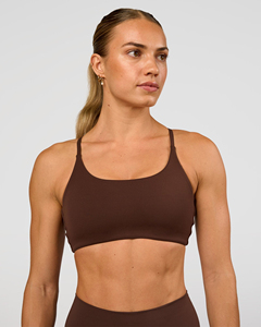 Top Deportivo de Yoga para Mujer, Color Sólido, Sin Costuras, Cuello Redondo, Tirantes Finos, Soporte Medio - Product Image 1