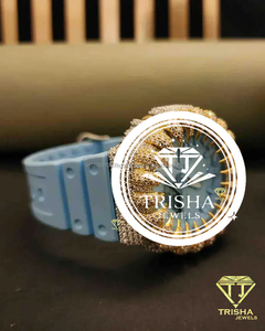 Men Luxury Moissanite <b>Diamond</b> <b>Watch</b> 925 Sterling Silver Fully Iced Out Designer Statement Timepiece - Product Image 3