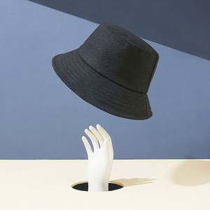 Sombrero de Pescador de Lana Térmica para Hombre, Otoño-Invierno, a la Moda, con Protección Solar, Ala Ancha, Estilo Bucket, Venta al por Mayor - Product Image 2