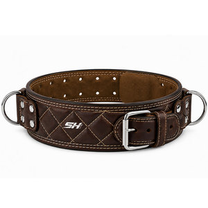 Ceinture de musculation en cuir de qualité professionnelle pour dips, tractions, exercices avec son propre poids, équipement de fitness, ceinture de dips avec logo personnalisé - Product Image 4