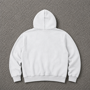 เสื้อฮู้ดดี้โอเวอร์ไซส์สีเงินลายกราฟิกสไตล์วินเทจ สตรีทแวร์ พิมพ์ลายภาพเหมือนสีดำ ผ้าฝ้ายฟลีซหนานุ่ม แฟชั่นเสื้อฮู้ด - Product Image 6