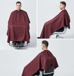 Cape de coiffeur en polyester imperméable pour salon, longue et résistante - Product Image 5
