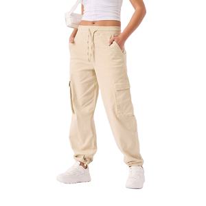 Pantalons cargo pour femmes de haute qualité à bas prix, coupe ample avec cordon de serrage et poches, pantalons de randonnée pour femmes, exportés par un fournisseur du Bangladesh - Product Image 5