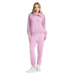 Women Quarter Zip Turn <b>Down</b> Collar Tracksuit With <b>Trousers</b> Tapered Fit Casual Lounge Wholesale Custom Two Piece Clothing Outfits - Product Image 5