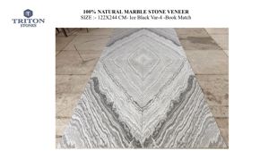 Revestimiento de Piedra Natural de Mármol Negro Hielo, 100% Piedra Natural, Duradero para Paredes en Revestimientos y Decoración de Interiores, Aplicaciones en Villas - Product Image 2