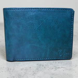 Elion Premium <b>Vegan</b> Leather Green Bi-Fold <b>Wallet</b> <b>Men</b> | Slim Stylish Minimalist Open Closure Letter Pattern 5 Inch Large Capacity - Product Image 2