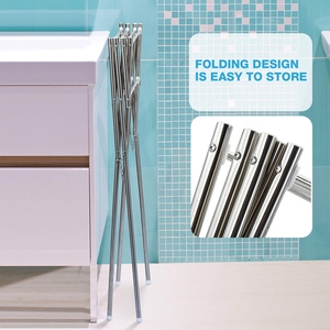 Nuevo diseño de tendedero portátil de acero suave para interiores y exteriores, plegable, con opción de personalización. - Product Image 4