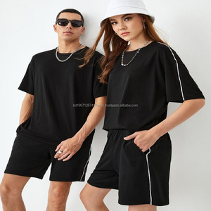 Ensembles de T-shirts et Shorts en Coton Épais de Luxe de Marque de Haute Qualité pour Hommes – Vente en Gros - Product Image 1