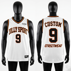 Polyester Mesh Basketball Jersey Gray Orange Side Panels Custom <b>Logo</b> 100% cotton T-shirt for men loose fit printed - Product Image 4