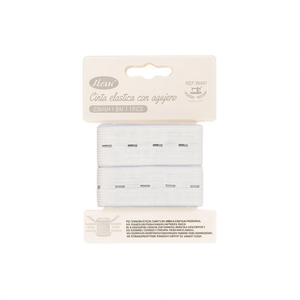 Nastro Elastico Ilan con Occhielli 2.5Mm X 1.5M Bianco per Uso in Abbigliamento - Product Image 3