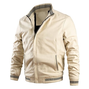 เสื้อแจ็คเก็ตวาร์ซิตี้ผู้ชายขายดีที่สุด กันน้ำ ผ้าถักขนแกะ แขนหนัง สไตล์ไฮสตรีท สำหรับฤดูหนาว - Product Image 4