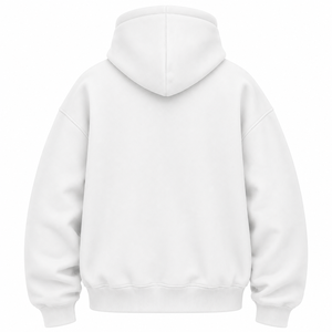 Cagoule intégrale zippée Premium Hiver en molleton de coton surdimensionné, avec logo personnalisé, style streetwear, anti-boulochage et respirante - Product Image 2