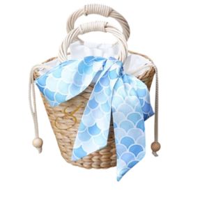 Sac seau en jacinthe d'eau fait main avec bandoulière amovible - Product Image 2