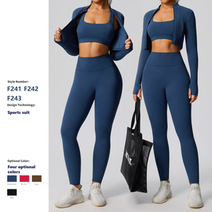 Ensemble de vêtements de sport pour femmes, soutien-gorge de sport et leggings, deux pièces, vêtements de sport pour la salle de sport, entraînement et exercice - Product Image 5