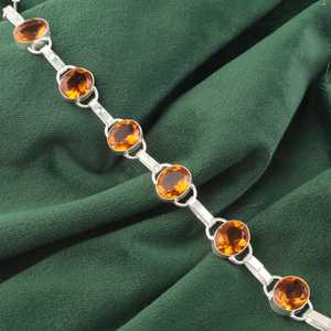 Zircon <b>Charm</b> <b>Bracelet</b> 925 Sterling <b>Silver</b> Adjustable Luxury Simple Classic Design November Birthstone Jewelry Gift for Women - Product Image 2