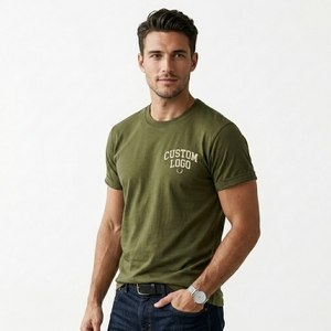 T-shirt personnalisé 100 % coton pour homme, coupe oversize épaisse, épaules tombantes, style streetwear de luxe, t-shirt vierge - Product Image 1