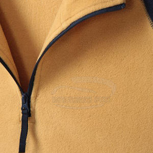 Vente en gros de sweatshirts à capuche en polaire Sherpa d'hiver pour hommes de grande taille pull de haute qualité à demi-fermeture éclair solide à la mode - Product Image 4