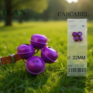 ILAN Campanello Cascabel 22mm Viola 4 pezzi per Accessori Cintura - Product Image 3